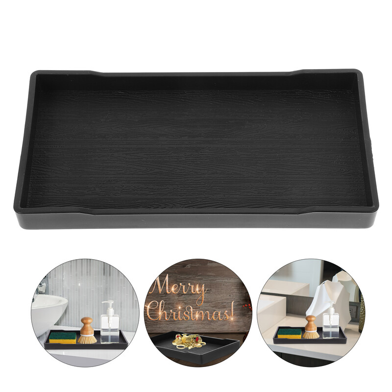 Vannitoa tööpinna kandik ehtetaldrik tualett-tarvete hoidik ristkülik melamiinrätikute hoiukoht