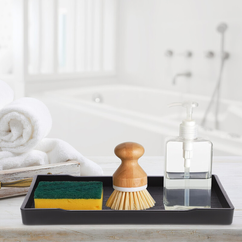 Vannitoa tööpinna kandik ehtetaldrik tualett-tarvete hoidik ristkülik melamiinrätikute hoiukoht