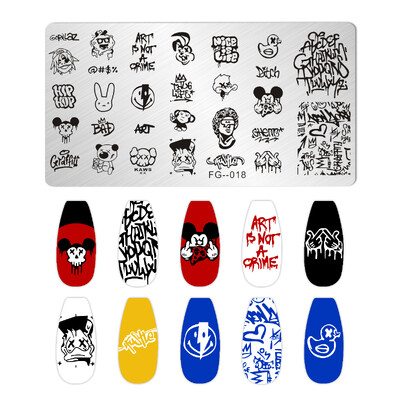 Πρότυπο σχεδίασης πινακίδας σφράγισης αποκριάτικων νυχιών Witch Heart Spider Εικόνα στένσιλ Εργαλεία εκτύπωσης νυχιών Διακόσμηση
