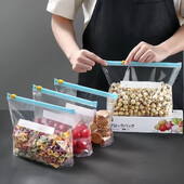 Plastične vrećice s patentnim zatvaračem Vrećica za pohranu hrane Vrećice za vakuumsko zatvaranje za višekratnu upotrebu Kuhinjski organizator Posuda za pohranu zrna voća