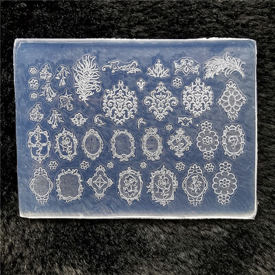 1kom leptir pulover pahuljica 3D akrilni kalup okvir za fotografije silikonski nail art nokti DIY nail art predlošci kalup za nokte