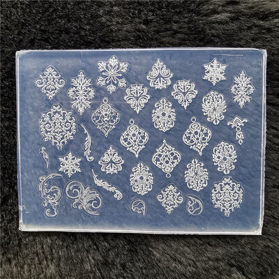 1kom leptir pulover pahuljica 3D akrilni kalup okvir za fotografije silikonski nail art nokti DIY nail art predlošci kalup za nokte