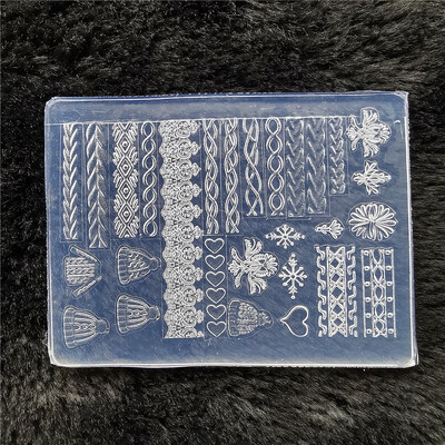 1kom leptir pulover pahuljica 3D akrilni kalup okvir za fotografije silikonski nail art nokti DIY nail art predlošci kalup za nokte