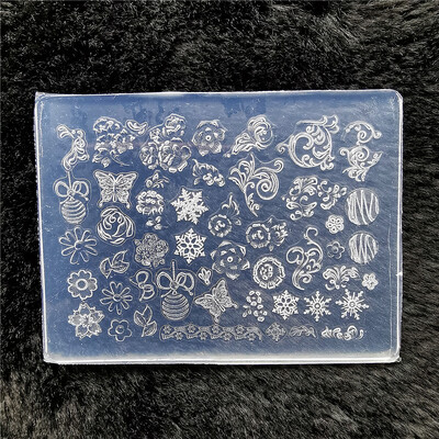 1kom leptir pulover pahuljica 3D akrilni kalup okvir za fotografije silikonski nail art nokti DIY nail art predlošci kalup za nokte