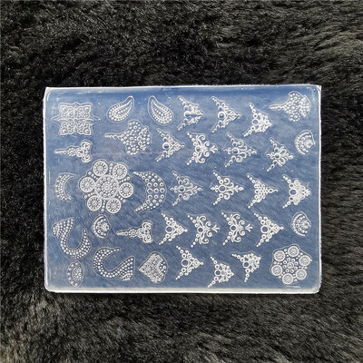 1kom leptir pulover pahuljica 3D akrilni kalup okvir za fotografije silikonski nail art nokti DIY nail art predlošci kalup za nokte