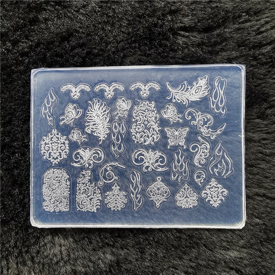 1kom leptir pulover pahuljica 3D akrilni kalup okvir za fotografije silikonski nail art nokti DIY nail art predlošci kalup za nokte