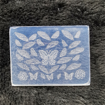 1kom leptir pulover pahuljica 3D akrilni kalup okvir za fotografije silikonski nail art nokti DIY nail art predlošci kalup za nokte