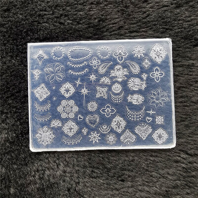 1kom leptir pulover pahuljica 3D akrilni kalup okvir za fotografije silikonski nail art nokti DIY nail art predlošci kalup za nokte