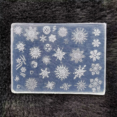 1kom leptir pulover pahuljica 3D akrilni kalup okvir za fotografije silikonski nail art nokti DIY nail art predlošci kalup za nokte