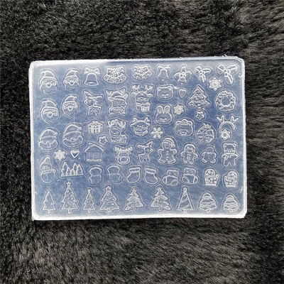 1kom leptir pulover pahuljica 3D akrilni kalup okvir za fotografije silikonski nail art nokti DIY nail art predlošci kalup za nokte