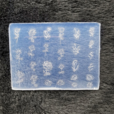 1kom leptir pulover pahuljica 3D akrilni kalup okvir za fotografije silikonski nail art nokti DIY nail art predlošci kalup za nokte