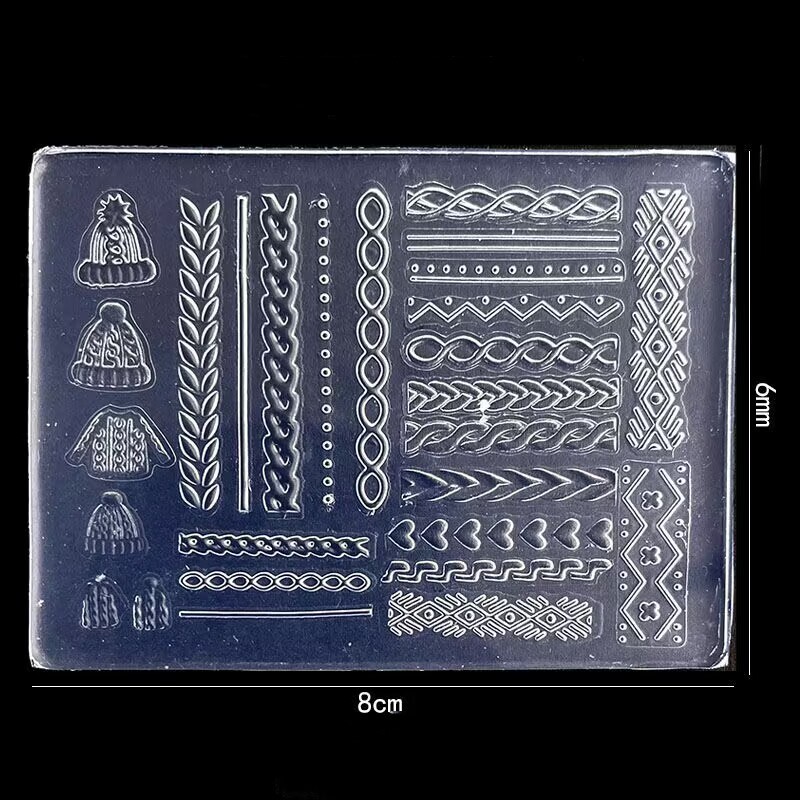 1kom leptir pulover pahuljica 3D akrilni kalup okvir za fotografije silikonski nail art nokti DIY nail art predlošci kalup za nokte