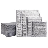 10 kom izolirane aluminijskom folijom vrećice za pohranu hrane od pjene za led Termalni hladnjak za višekratnu upotrebu zalogaj za ručak Bento piknik Vruća i hladna vrećica