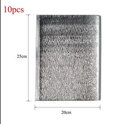 10 kom izolirane aluminijskom folijom vrećice za pohranu hrane od pjene za led Termalni hladnjak za višekratnu upotrebu zalogaj za ručak Bento piknik Vruća i hladna vrećica