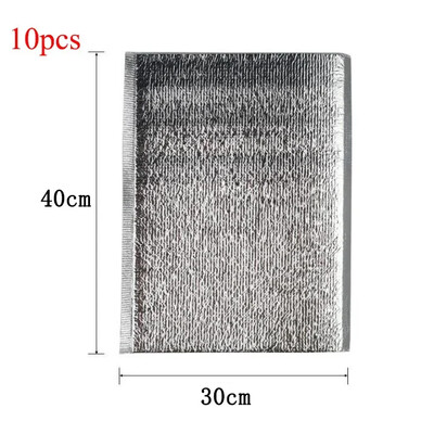 10 kom izolirane aluminijskom folijom vrećice za pohranu hrane od pjene za led Termalni hladnjak za višekratnu upotrebu zalogaj za ručak Bento piknik Vruća i hladna vrećica