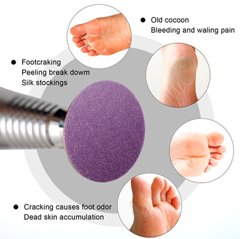 FILI Foot Dead Skin Γυαλόχαρτο Foot Calluse Cuticle Callus Εργαλείο αφαίρεσης σκληρού νεκρού δέρματος Αντικαταστάσιμο εργαλείο για πεντικιούρ με χαρτί λείανσης