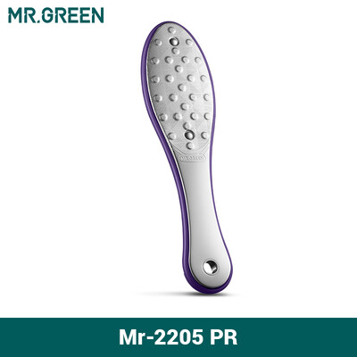 MR.GREEN pedikīrs pēdu kopšanas rīki pēdu vīle Raspes Callus Dead Foot ādas kopšanas noņemšanas komplekti no nerūsējošā tērauda profesionāliem diviem sāniem