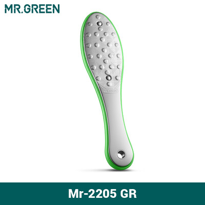 MR.GREEN pedikīrs pēdu kopšanas rīki pēdu vīle Raspes Callus Dead Foot ādas kopšanas noņemšanas komplekti no nerūsējošā tērauda profesionāliem diviem sāniem