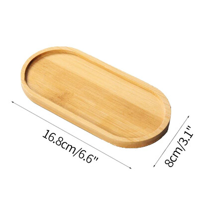 Kelių bambuko padėkliukų medinė lėkštė gėlių puodo padėkliukas puodelis padėkliukas virtuvės dekoratyvinė lėkštė Kūrybinis padėkliukas kavos puodelio kilimėlis