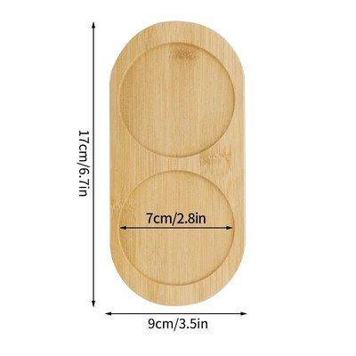 Kelių bambuko padėkliukų medinė lėkštė gėlių puodo padėkliukas puodelis padėkliukas virtuvės dekoratyvinė lėkštė Kūrybinis padėkliukas kavos puodelio kilimėlis
