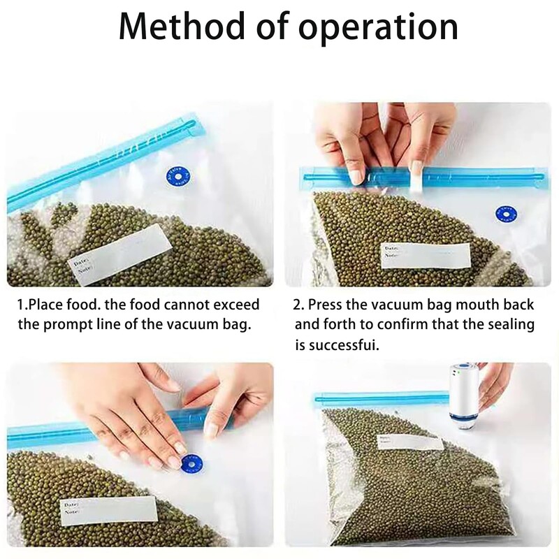 Sous Vide zacskók, újrafelhasználható BPA-mentes vákuumos lezáró táskák Vákuumos élelmiszertároló zacskók főzéshez/élelmiszer tároláshoz/mikrohullámú melegítéshez