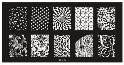 Snake Leopard Nail Art Stamping Plate Γεωμετρικές γραμμές Φύλλα Λουλούδια Σχεδιασμός νυχιών Πλάκες εκτύπωσης εικόνας στένσιλ Εργαλεία σφράγισης