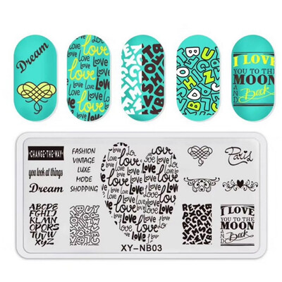 Snake Leopard Nail Art Stamping Plate Γεωμετρικές γραμμές Φύλλα Λουλούδια Σχεδιασμός νυχιών Πλάκες εκτύπωσης εικόνας στένσιλ Εργαλεία σφράγισης