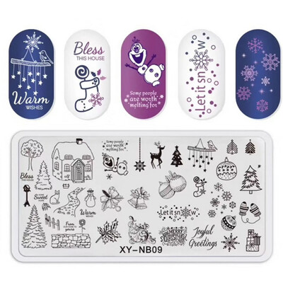 Snake Leopard Nail Art Stamping Plate Γεωμετρικές γραμμές Φύλλα Λουλούδια Σχεδιασμός νυχιών Πλάκες εκτύπωσης εικόνας στένσιλ Εργαλεία σφράγισης