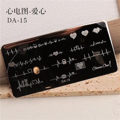 Snake Leopard Nail Art Stamping Plate Γεωμετρικές γραμμές Φύλλα Λουλούδια Σχεδιασμός νυχιών Πλάκες εκτύπωσης εικόνας στένσιλ Εργαλεία σφράγισης