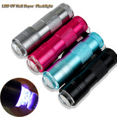 1kom ručne mini UV/LED lampe za sušenje noktiju sa silikonskom glavom Nails Art Presser Light svjetiljka za manikuru 4 boje