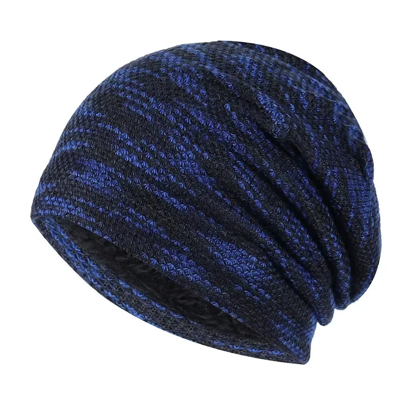 Pletena kapa Ženske kape Skullies Zimske kape za muškarce Prugaste kape s šeširom Topla vrećasta mekana ženska vunena muška kapa