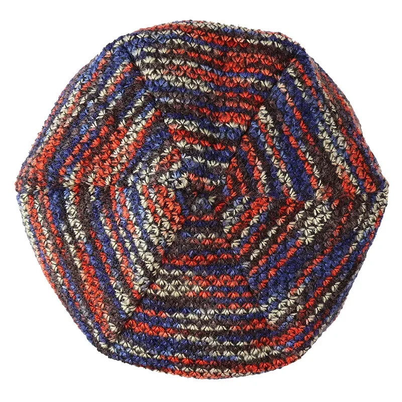 Pletena kapa Ženske kape Skullies Zimske kape za muškarce Prugaste kape s šeširom Topla vrećasta mekana ženska vunena muška kapa