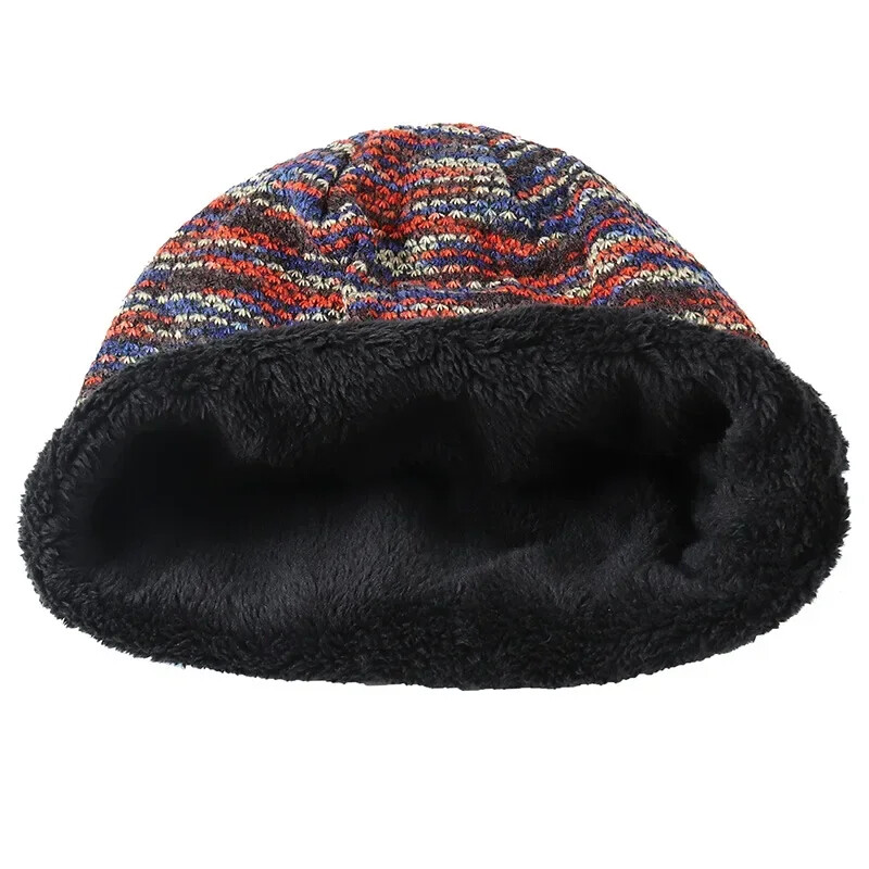 Pletena kapa Ženske kape Skullies Zimske kape za muškarce Prugaste kape s šeširom Topla vrećasta mekana ženska vunena muška kapa
