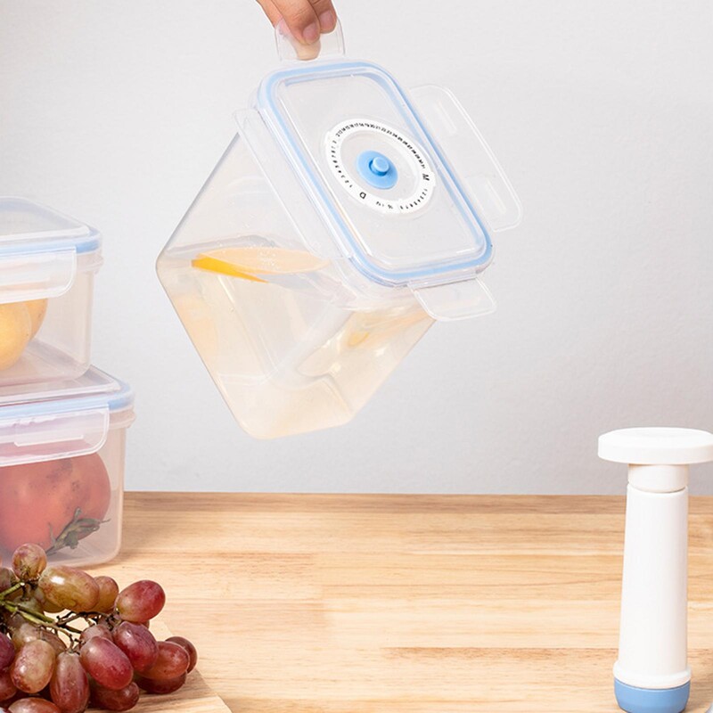 Vakuuminis konteineris su siurbliu, taupymo priemonė, daugiafunkcinis orkaitės sandarus maisto indas, vakuuminis indas, maisto laikymo indas