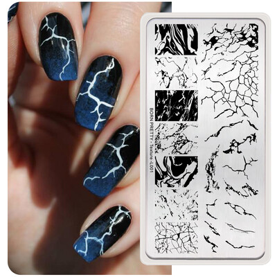 BORN PRETTY CHURCH WINDOW Pločice za utiskivanje noktiju Predlošci za nokte Printing Butterfly French Nails Alat za šablone od nehrđajućeg čelika