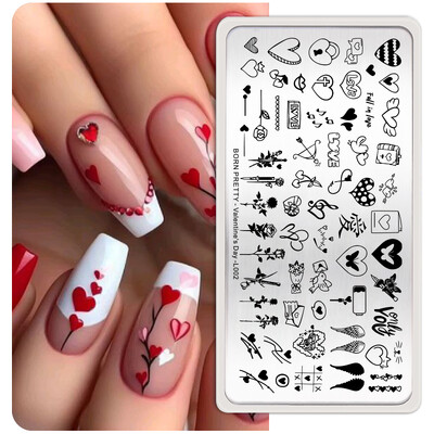 BORN PRETTY CHURCH WINDOW Pločice za utiskivanje noktiju Predlošci za nokte Printing Butterfly French Nails Alat za šablone od nehrđajućeg čelika