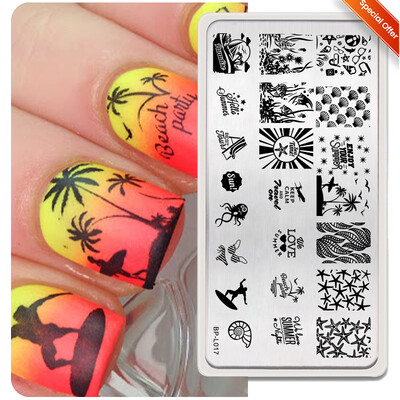 BORN PRETTY CHURCH WINDOW Pločice za utiskivanje noktiju Predlošci za nokte Printing Butterfly French Nails Alat za šablone od nehrđajućeg čelika