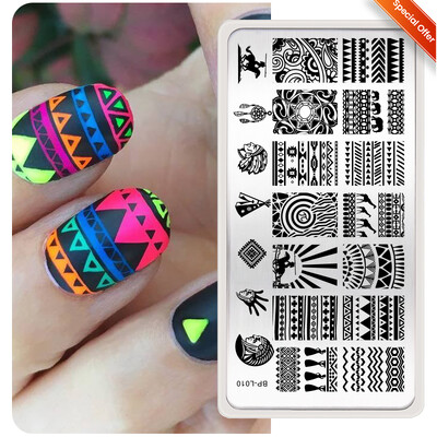 BORN PRETTY CHURCH WINDOW Pločice za utiskivanje noktiju Predlošci za nokte Printing Butterfly French Nails Alat za šablone od nehrđajućeg čelika