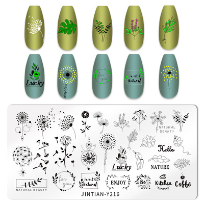 Εργαλεία εκτύπωσης νυχιών με στένσιλ για το Halloween Nail Art Πρότυπο σχεδίασης πλάκας σφράγισης κολοκύθας Heart Wave Line Ghost spider Bat Image Stencil Nail Printing