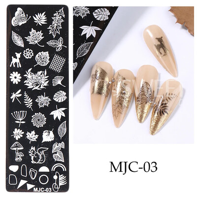 Πλάκες για σφράγιση νυχιών από τον Ιστό της Αράχνης απόκριες Καρδιά Σφενδάμου Φιόγκος Πεταλούδα Λουλούδι Φιόγκος Y2K Φθινόπωρο Χειμερινό Πρότυπα Σφραγίδας Νυχιών