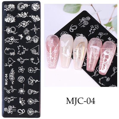 Πλάκες για σφράγιση νυχιών από τον Ιστό της Αράχνης απόκριες Καρδιά Σφενδάμου Φιόγκος Πεταλούδα Λουλούδι Φιόγκος Y2K Φθινόπωρο Χειμερινό Πρότυπα Σφραγίδας Νυχιών