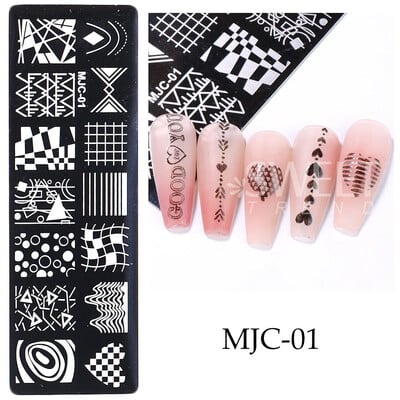 Πλάκες για σφράγιση νυχιών από τον Ιστό της Αράχνης απόκριες Καρδιά Σφενδάμου Φιόγκος Πεταλούδα Λουλούδι Φιόγκος Y2K Φθινόπωρο Χειμερινό Πρότυπα Σφραγίδας Νυχιών