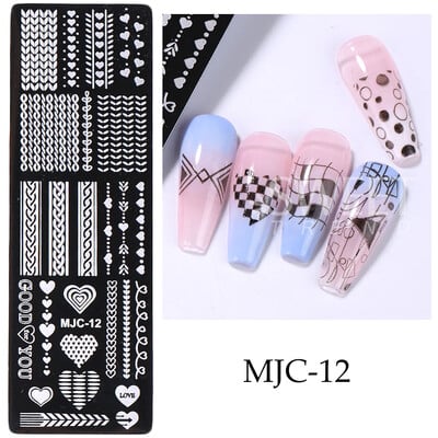 Πλάκες για σφράγιση νυχιών από τον Ιστό της Αράχνης απόκριες Καρδιά Σφενδάμου Φιόγκος Πεταλούδα Λουλούδι Φιόγκος Y2K Φθινόπωρο Χειμερινό Πρότυπα Σφραγίδας Νυχιών