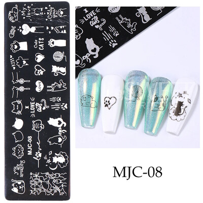 Πλάκες για σφράγιση νυχιών από τον Ιστό της Αράχνης απόκριες Καρδιά Σφενδάμου Φιόγκος Πεταλούδα Λουλούδι Φιόγκος Y2K Φθινόπωρο Χειμερινό Πρότυπα Σφραγίδας Νυχιών