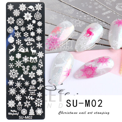 Χριστουγεννιάτικη πλάκα σφράγισης χριστουγεννιάτικων χριστουγεννιάτικων χριστουγεννιάτικων φύλλων νιφάδα χιονιού Dreamcatcher για βερνίκι νυχιών Εργαλεία προτύπων εκτύπωσης εικόνας BESTZ-N