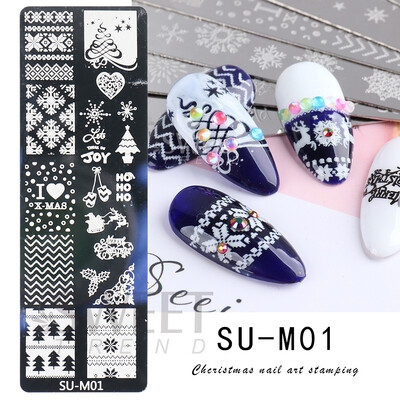 Χριστουγεννιάτικη πλάκα σφράγισης χριστουγεννιάτικων χριστουγεννιάτικων χριστουγεννιάτικων φύλλων νιφάδα χιονιού Dreamcatcher για βερνίκι νυχιών Εργαλεία προτύπων εκτύπωσης εικόνας BESTZ-N