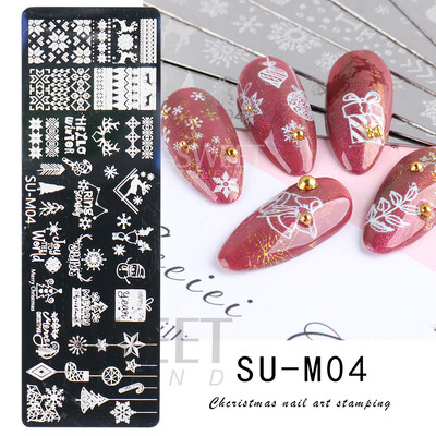 Χριστουγεννιάτικη πλάκα σφράγισης χριστουγεννιάτικων χριστουγεννιάτικων χριστουγεννιάτικων φύλλων νιφάδα χιονιού Dreamcatcher για βερνίκι νυχιών Εργαλεία προτύπων εκτύπωσης εικόνας BESTZ-N