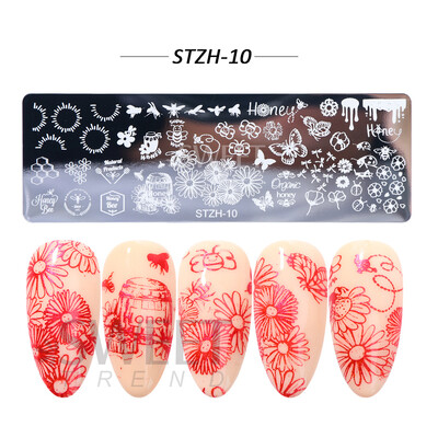 Χριστουγεννιάτικη πλάκα σφράγισης χριστουγεννιάτικων χριστουγεννιάτικων χριστουγεννιάτικων φύλλων νιφάδα χιονιού Dreamcatcher για βερνίκι νυχιών Εργαλεία προτύπων εκτύπωσης εικόνας BESTZ-N