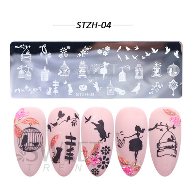 Χριστουγεννιάτικη πλάκα σφράγισης χριστουγεννιάτικων χριστουγεννιάτικων χριστουγεννιάτικων φύλλων νιφάδα χιονιού Dreamcatcher για βερνίκι νυχιών Εργαλεία προτύπων εκτύπωσης εικόνας BESTZ-N