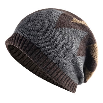 Νέα χειμωνιάτικα ανδρικά φασόλια Ζεστά πλεκτά χρώματα που ταιριάζουν με καπό Καπέλα μόδας Hip Hop Skullies Beanie Ανδρικά χοντρά, καθημερινά πλεκτά Gorras